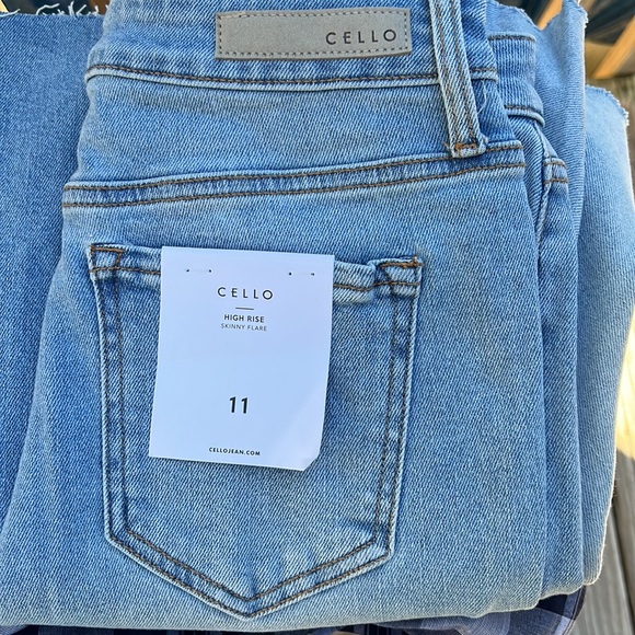 Cello Jeans Nwt Cello High Rise Skinny Flare Jeans Poshmark